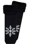 SNOWFLAKE PATTERNED WOMEN S TERRY SOCKS