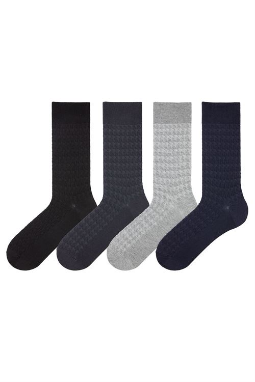Houndstooth Patterned Men s Socks 12