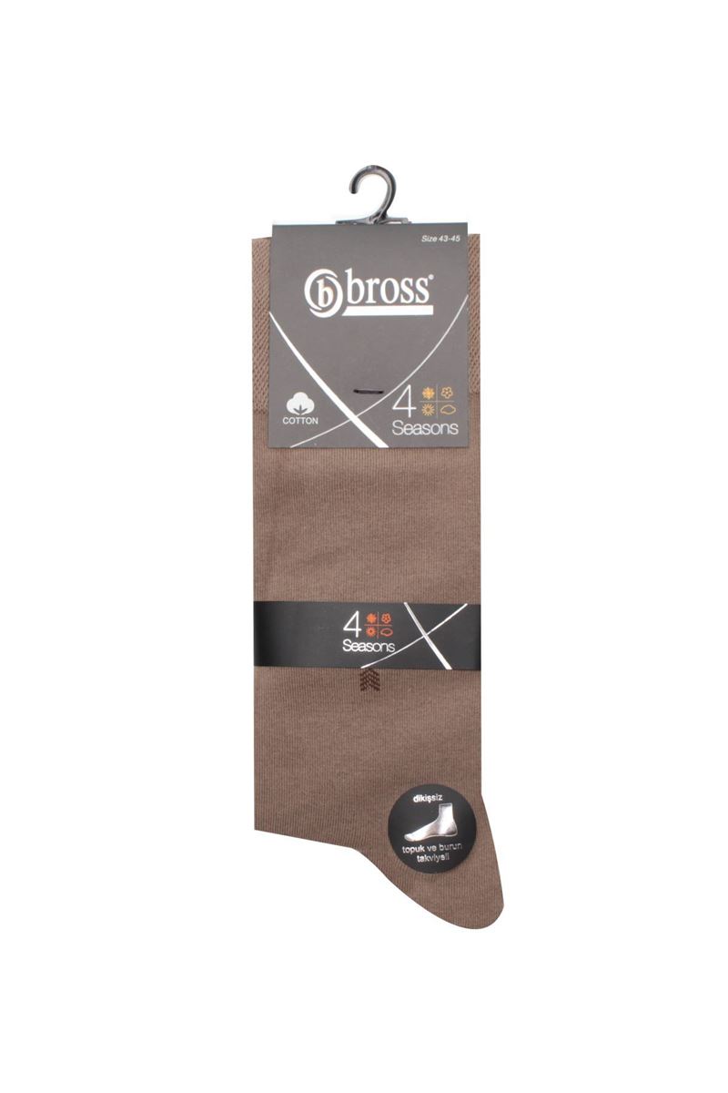 BROSS TINY PATTERNED OF STOCKING MEN S SOCKS MINK