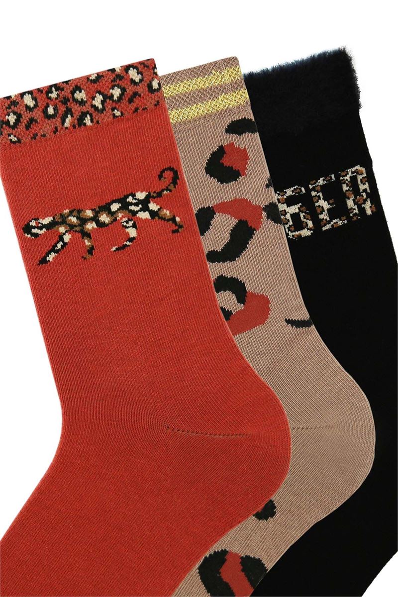 LEOPARD WOMENS SOCKS ASORTY