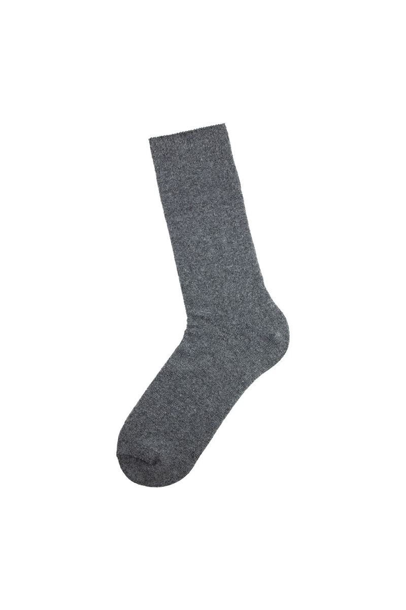 BROSS MEN WOOL SOCKS ANTHRACITE