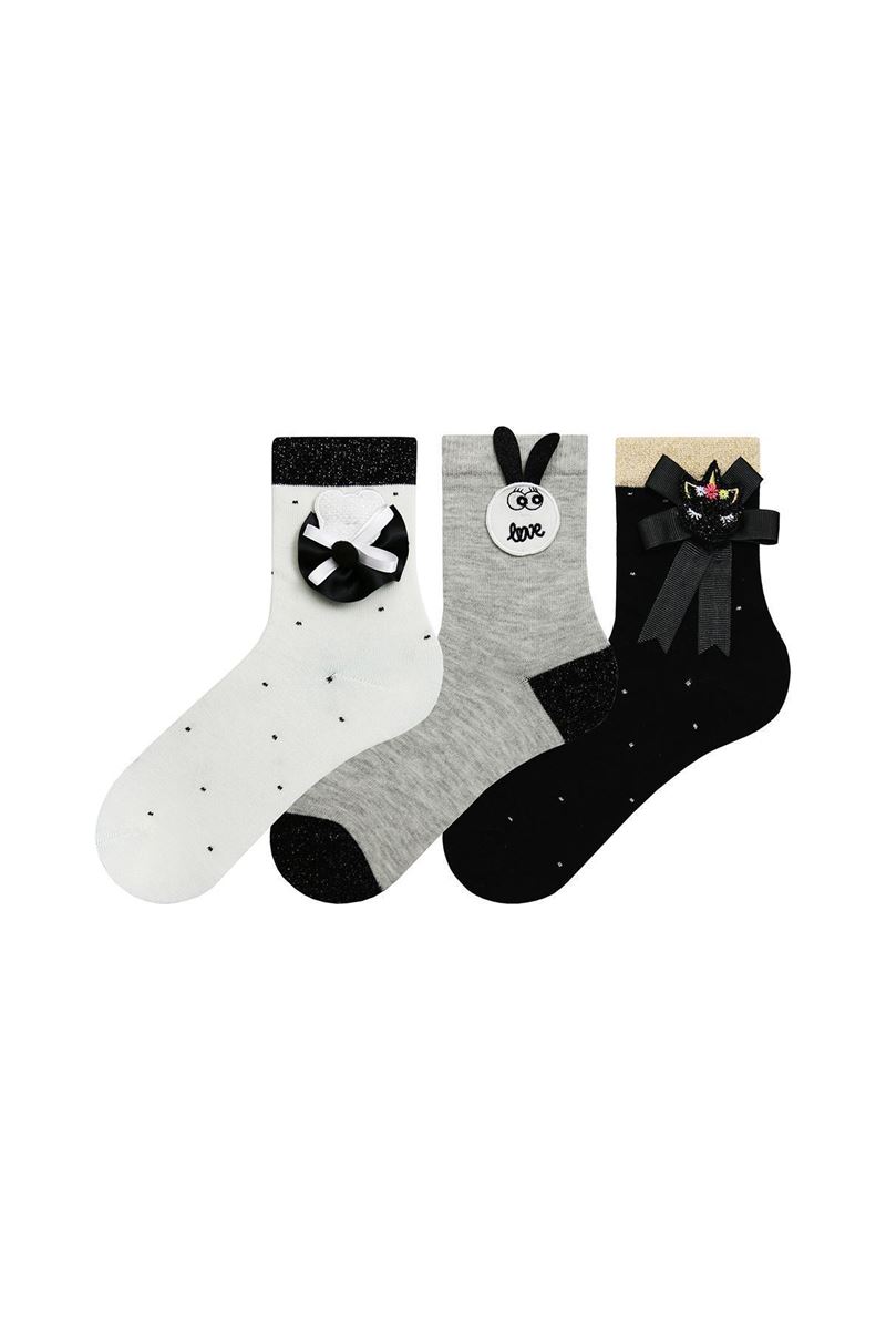 BROSS POINT GIRL SOCKET SOCKS ASORTY