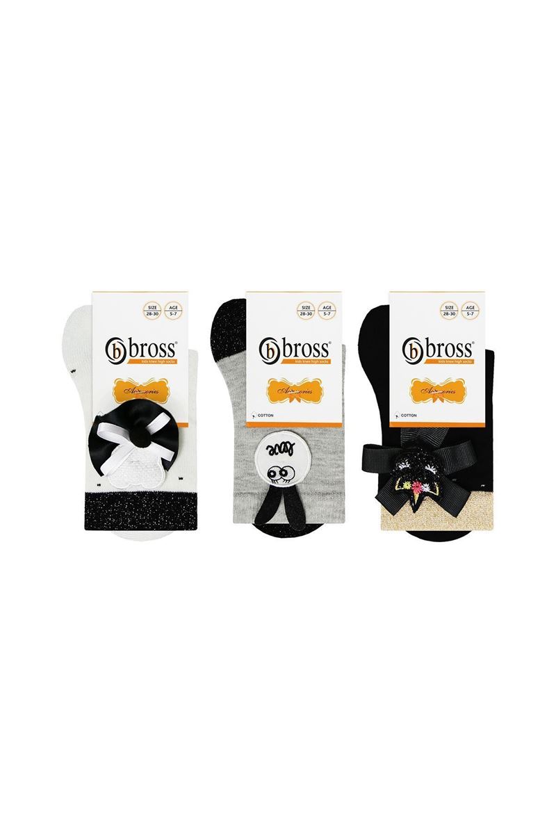 BROSS POINT GIRL SOCKET SOCKS ASORTY