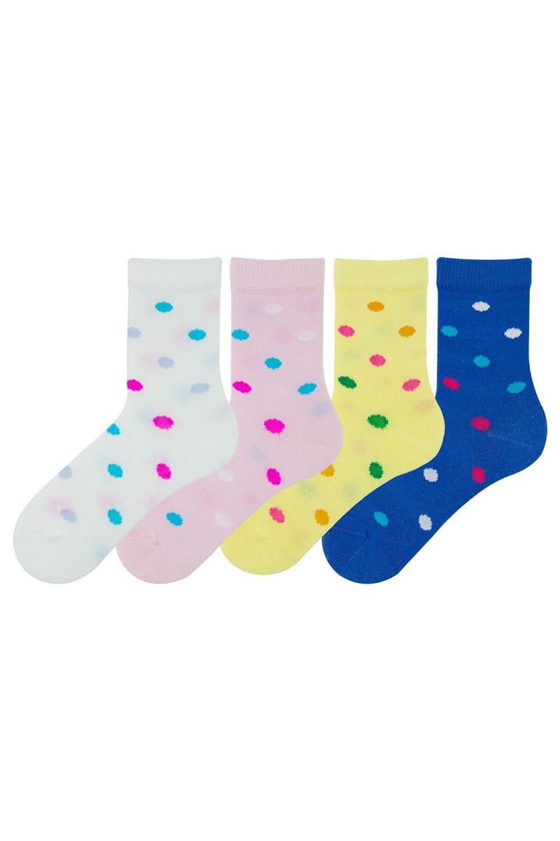 BROSS POINT PATTERNED GIRLS SOCKET SOCKS (TULIP) ASORTY