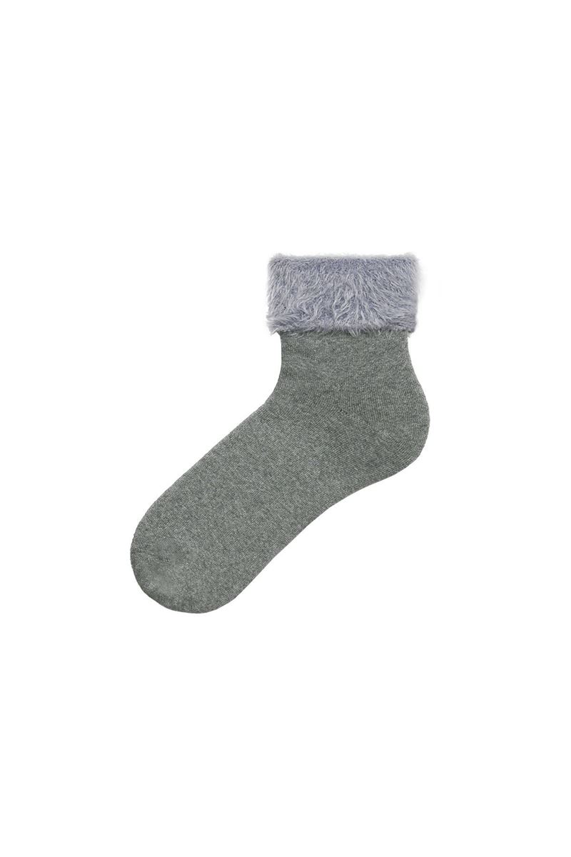 FRINGED WOMENS TERRY SOCKS