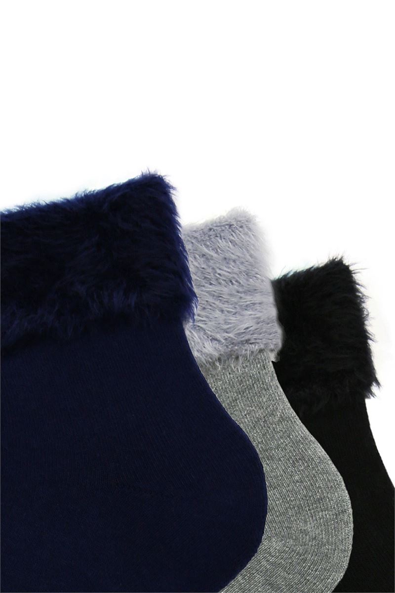 FRINGED WOMENS TERRY SOCKS