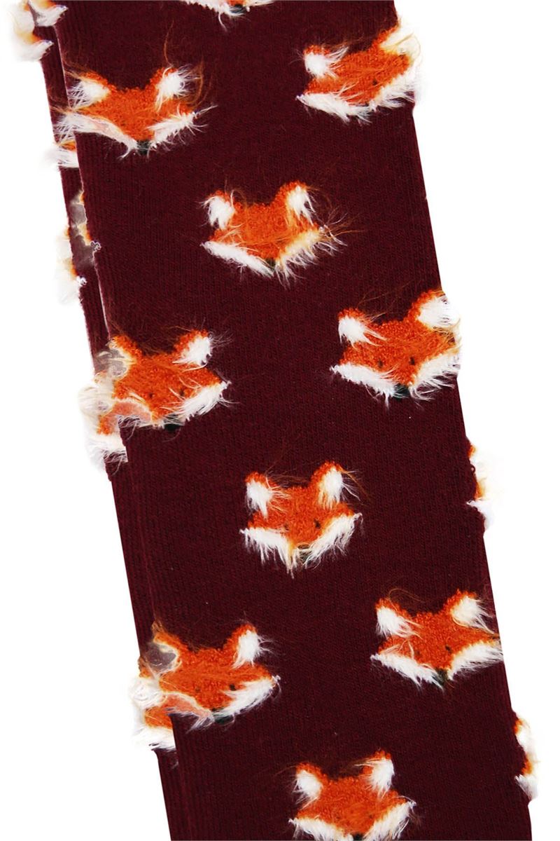 BROSS FOX PATTERN FRINGED BOY TERRY SOCKS ASORTY