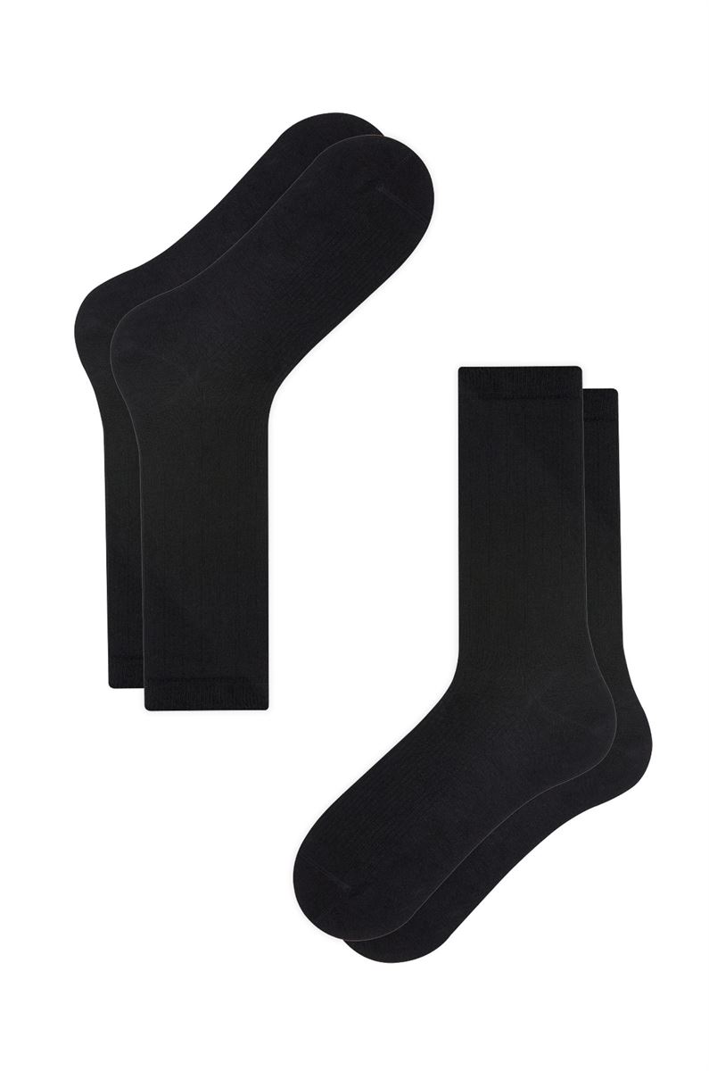 BROSS BROSS MAN DIABETİC SOCKS BLACK