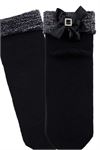 SHIMMER WOMEN TERRY SOCKS WITH BOW ACCESSORY