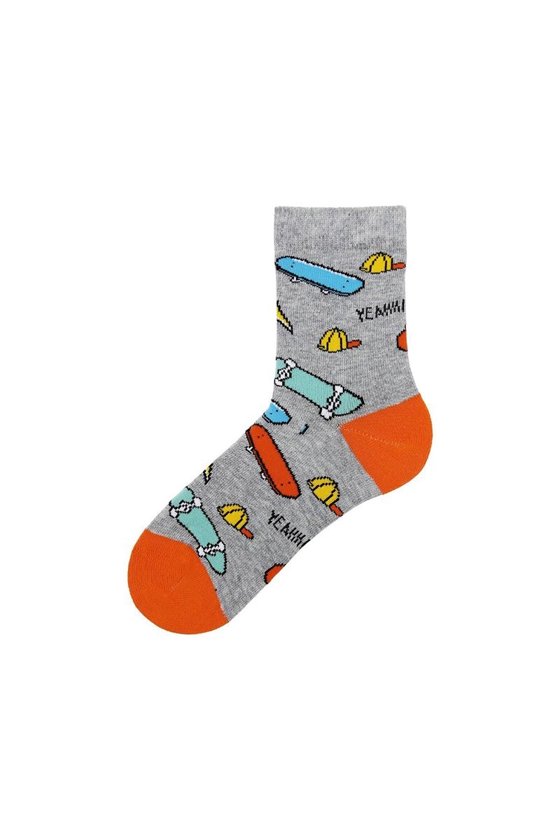 SKATE PATTERN BABY BOY SOCKET SOCKS ASORTY