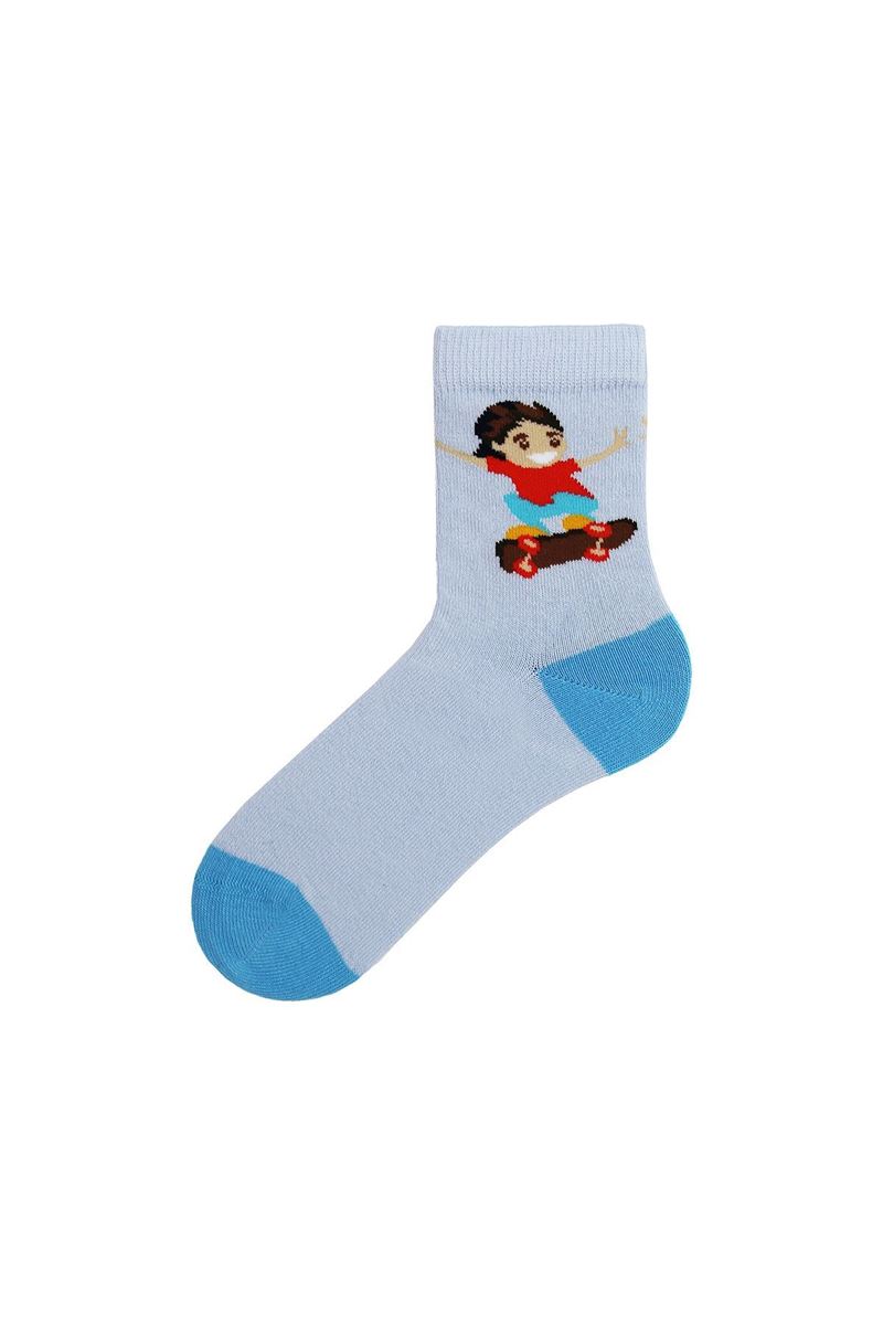 SKATE PATTERN BABY BOY SOCKET SOCKS ASORTY