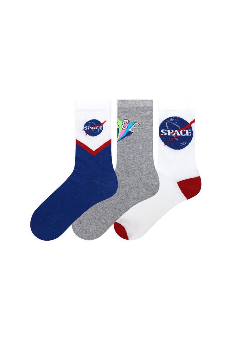 SPACE WRITTEN WOMENS SOCKS ASORTY