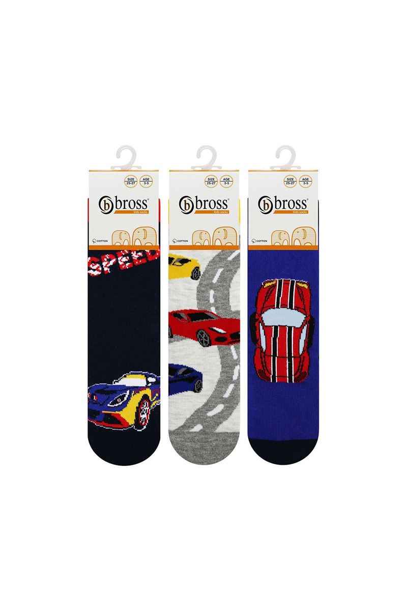 BROSS SPEED PATTERN BOY SOCKET SOCKS ASORTY