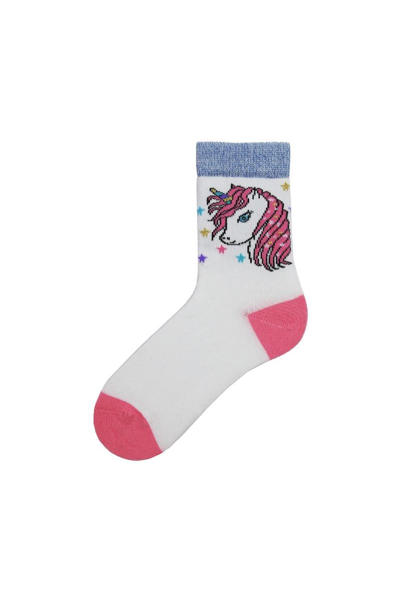 BROSS SUPER UNI PATTERN GIRL SOCKET SOCKS ASORTY
