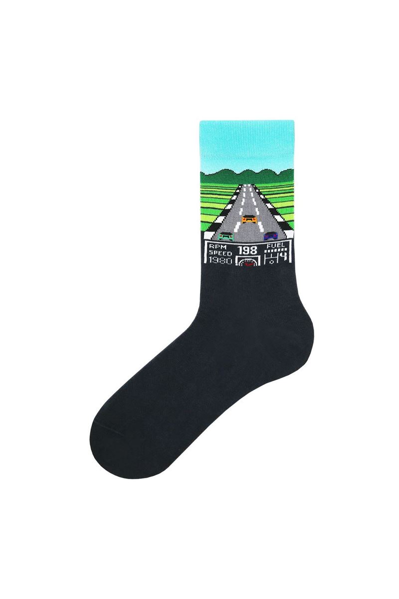 BROSS TETRIS THEMED TEENAGE + MENS SOCKS ( MODEL-4) ASORTY