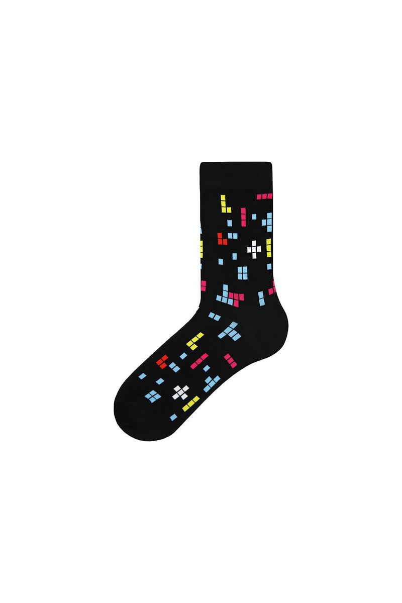 BROSS TETRIS THEMED TEENAGE + MENS SOCKS ( MODEL-5) ASORTY