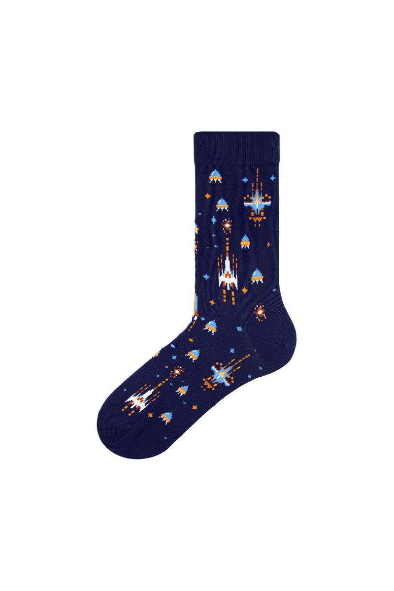 BROSS TETRIS THEMED TEENAGE + MENS SOCKS ( MODEL-10) ASORTY