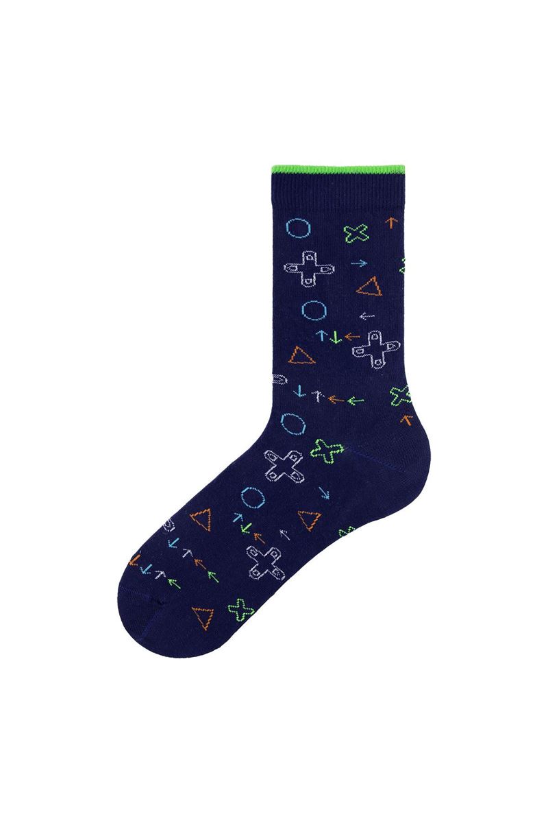 BROSS TETRIS THEMED TEENAGE + MENS SOCKS ( MODEL-2) ASORTY