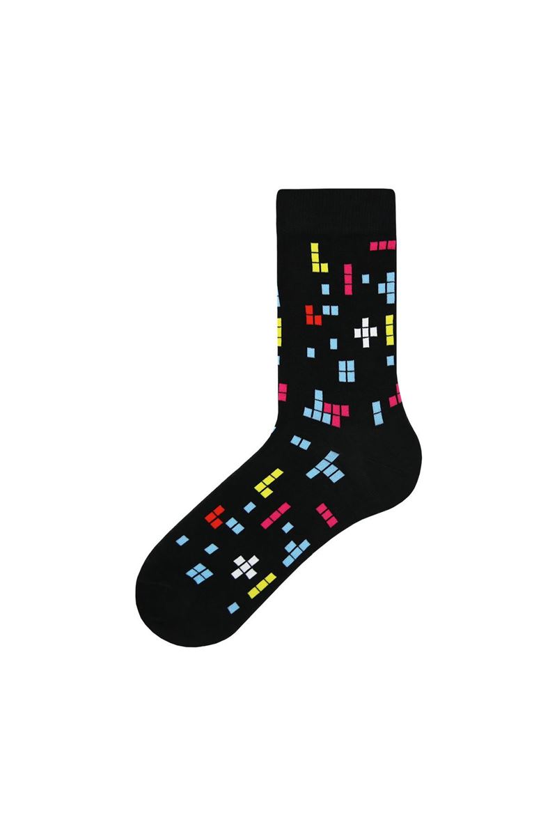 BROSS TETRIS THEMED TEENAGE + MENS SOCKS ( MODEL-6) ASORTY