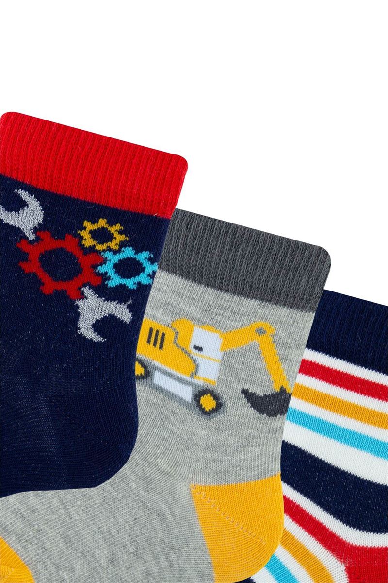 TRUCK PATTERN BABY BOY SOCKET SOCKS ASORTY