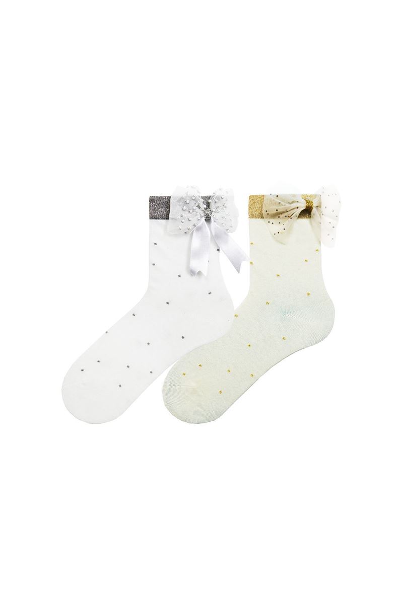 BROSS TULLE BOW GIRL SOCKET SOCKS ASORTY