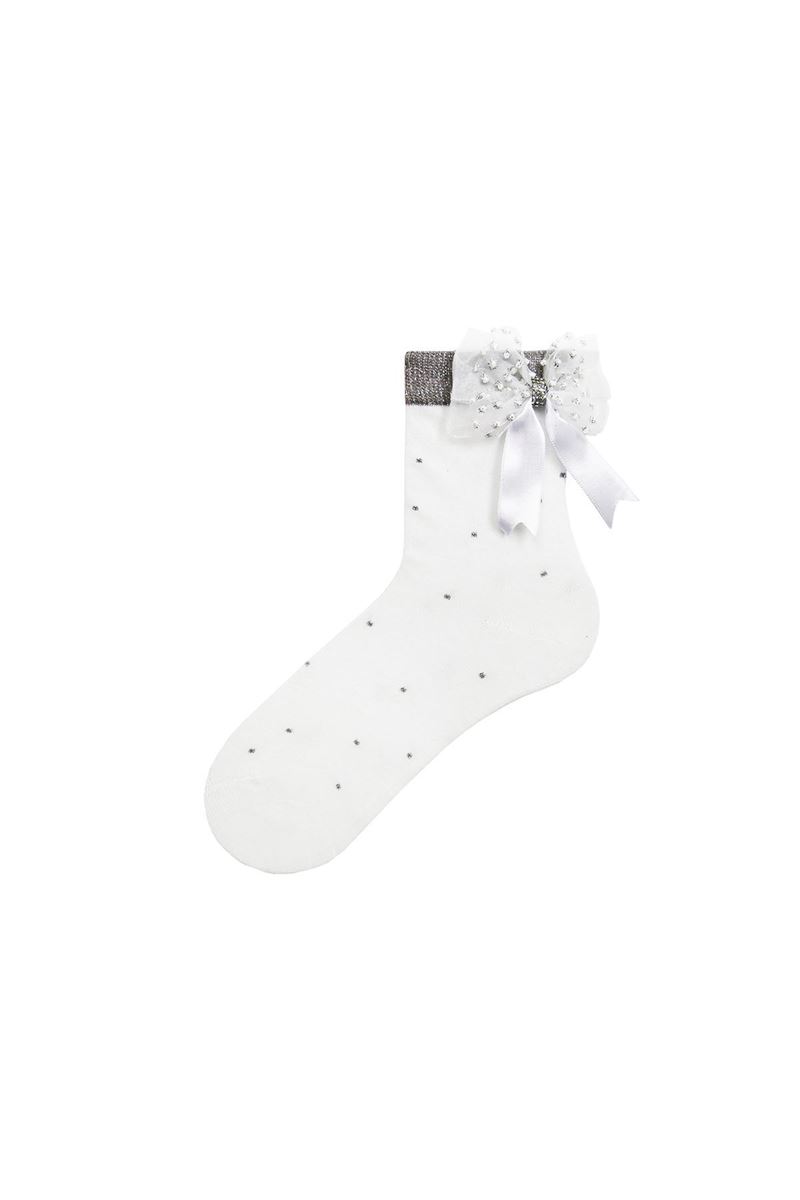 BROSS TULLE BOW GIRL SOCKET SOCKS ASORTY
