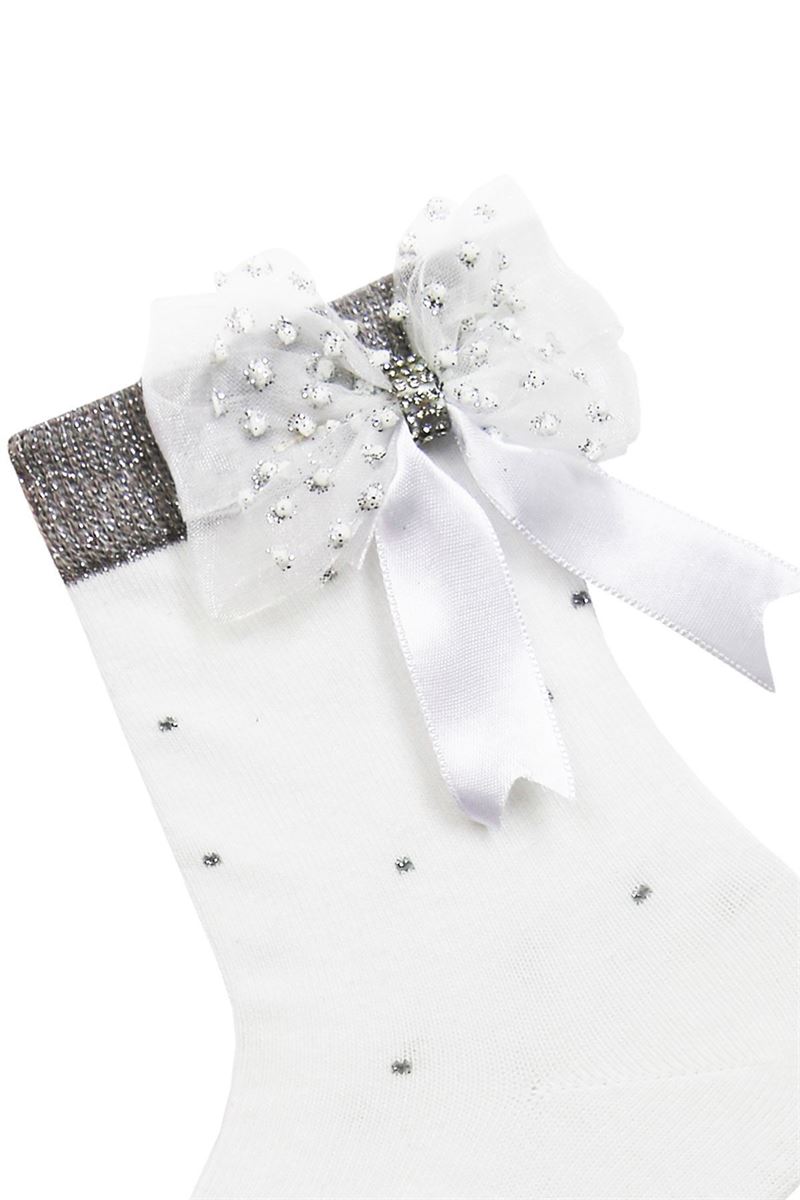 BROSS TULLE BOW GIRL SOCKET SOCKS ASORTY
