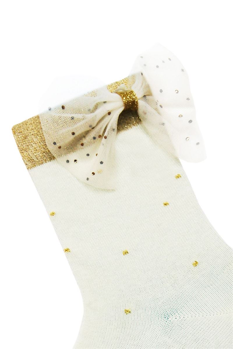 BROSS TULLE BOW GIRL SOCKET SOCKS ASORTY