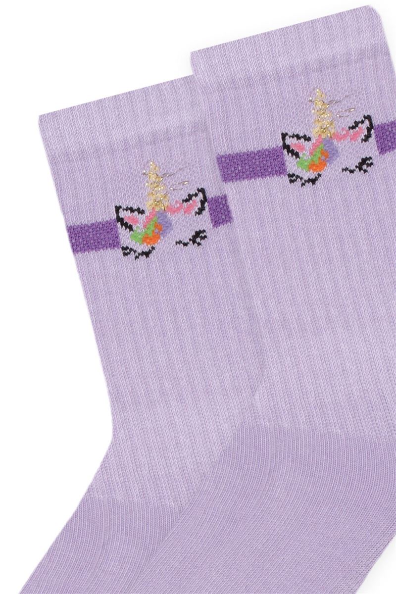 BROSS UNICON PATTERNED GIRLS  TERRY SOCKS ASORTY