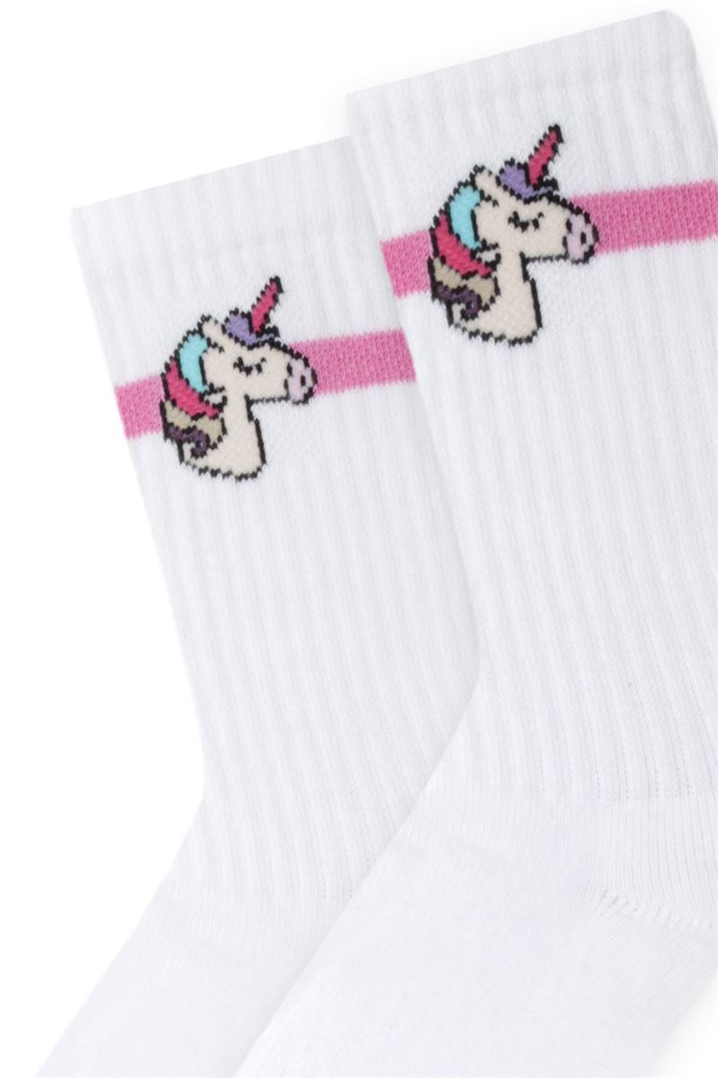 BROSS UNICON PATTERNED GIRLS  TERRY SOCKS ASORTY