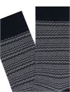 ZIGZAG PATTERNED JACQUARD MEN SOCKS