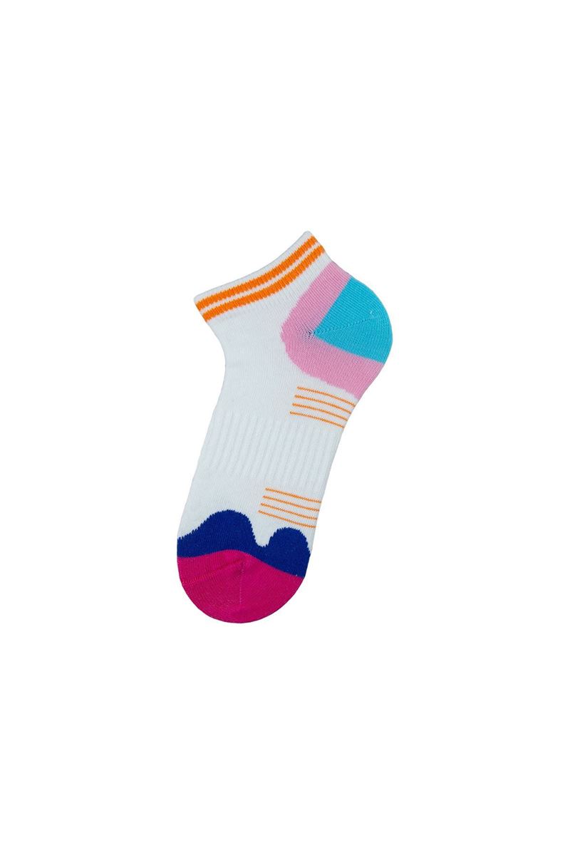 GIRL ANKLE SOCKS WAVE PATTERNED ASORTY