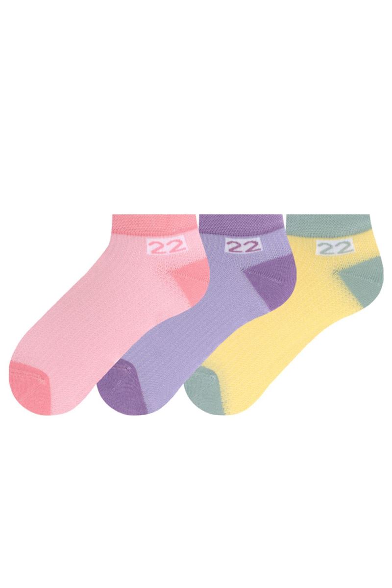 BROSS 22 PRINTED SPORTS GIRLS BOOTIES SOCKS ASORTY