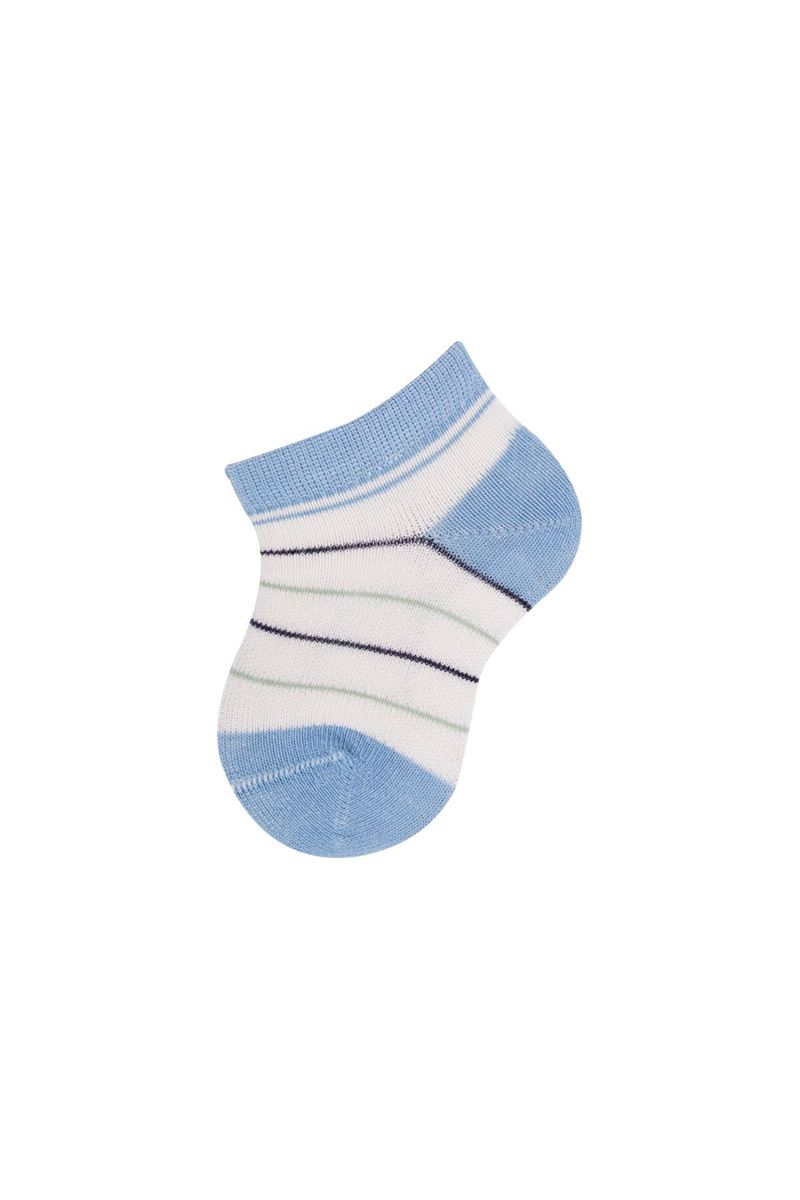 BROSS 3 PACK CAR PATTERNED BABY BOYS SHAFTLESS SOCKS ASORTY