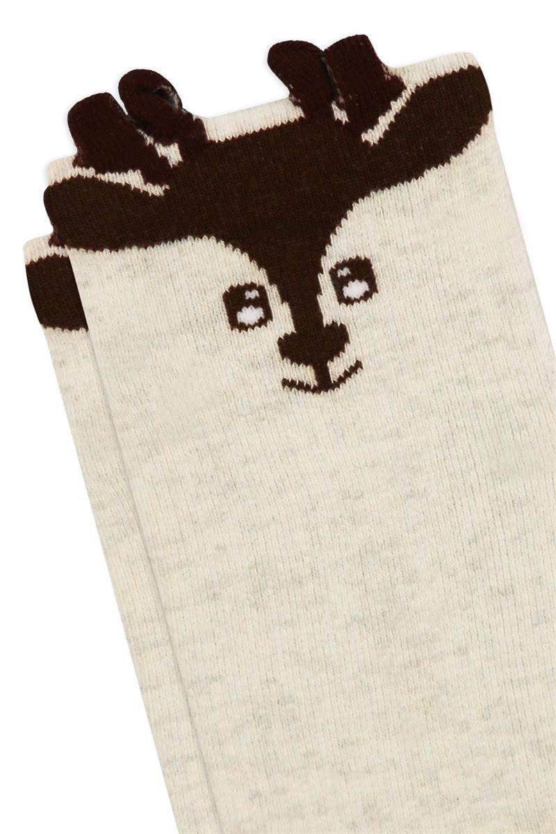 BROSS 3D BEAR, DEER, FOX PATTERNED BOYS BOOTIES SOCKS ASORTY
