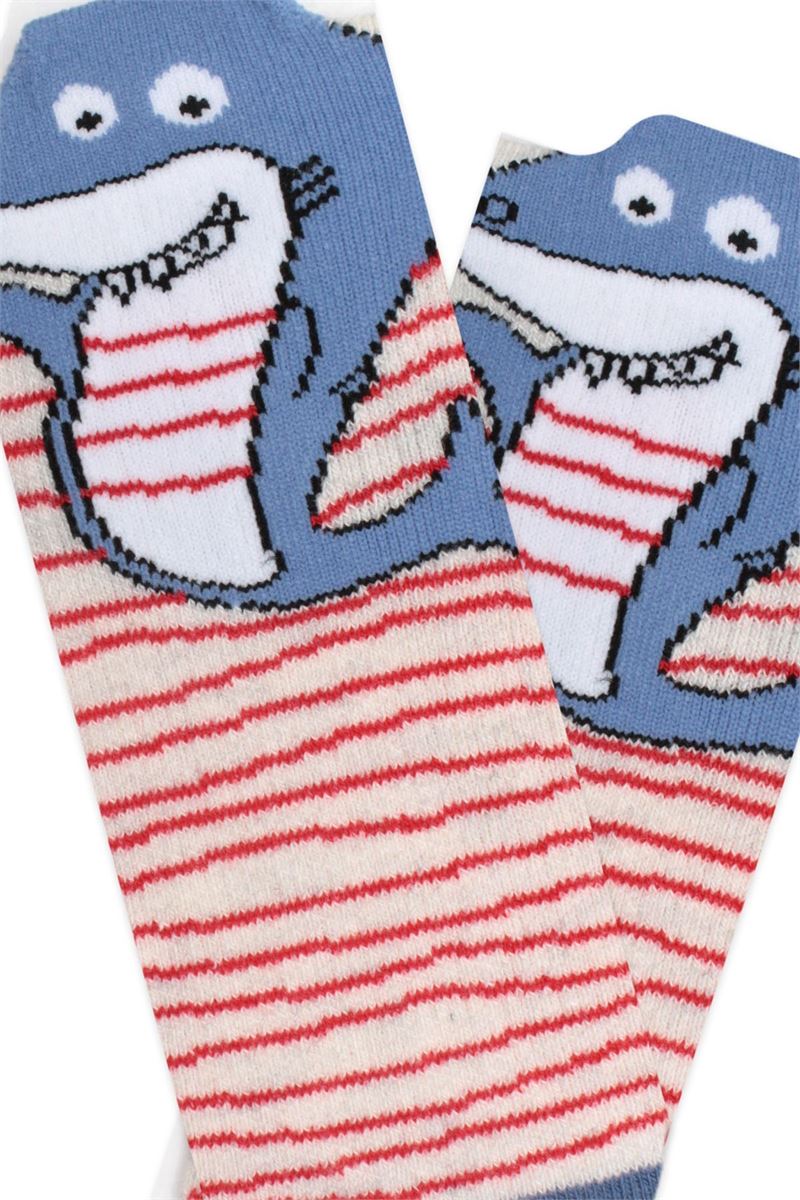 BROSS 3D FISH PATTERNED BOYS BOOTIES SOCKS ASORTY