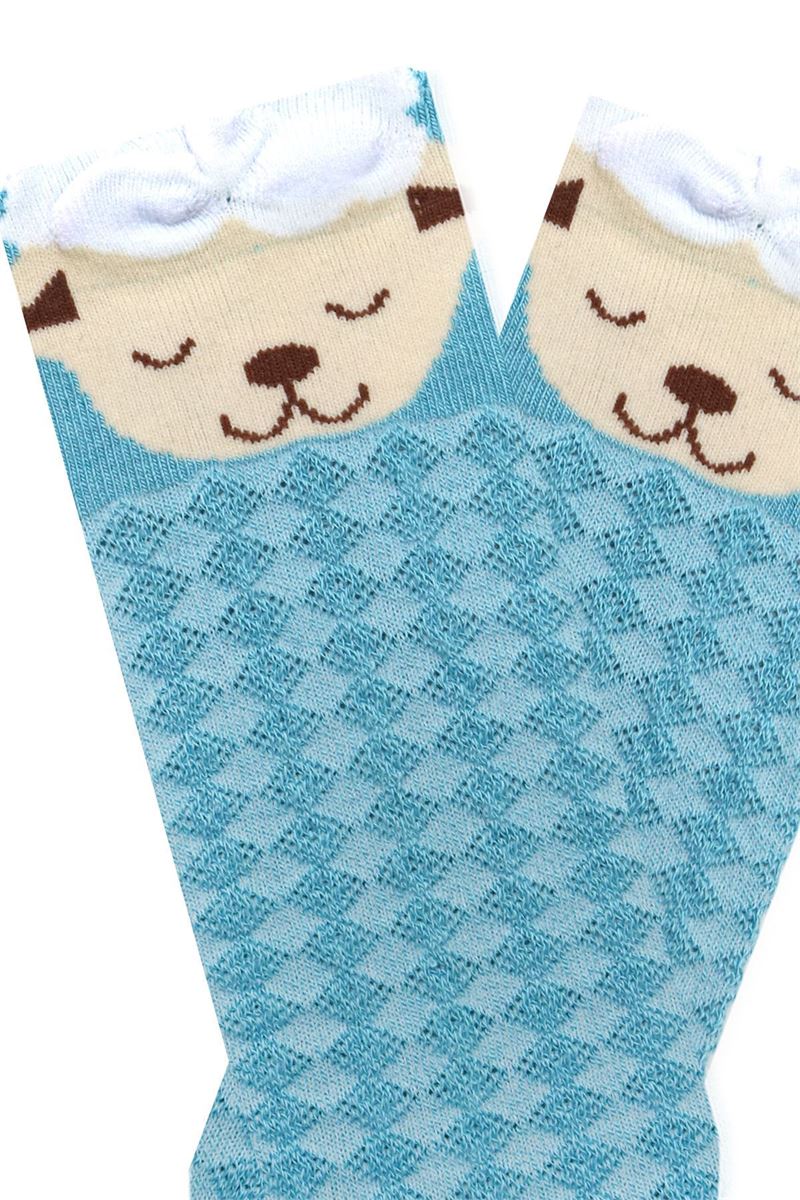 BROSS 3D OWL, SHEEP, CAT PATTERNED GIRLS BOOTIES SOCKS ASORTY