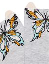 3D BUTTERFLY PATTERNED WOMENS SHAFTLESS SOCKS
