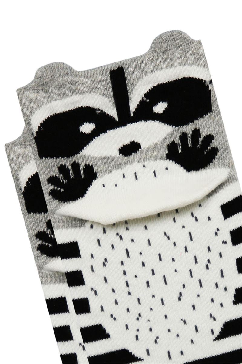 BROSS 3D RACCOON, FOX, CAT PATTERNED WOMEN S BOOTIES ASORTY