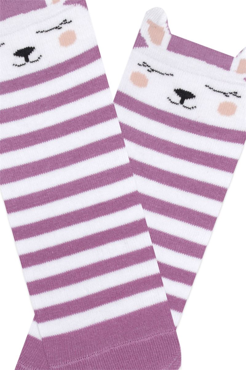 BROSS 3D RABBIT PATTERNED WOMENS BOOTIES SOCKS ASORTY