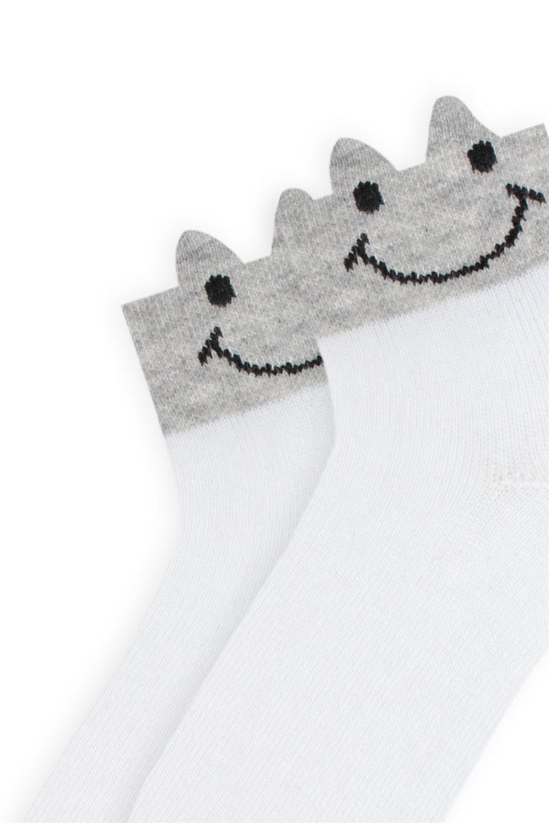 BROSS 3D FACE PATTERNED GIRLS BOOTIES SOCKS ASORTY