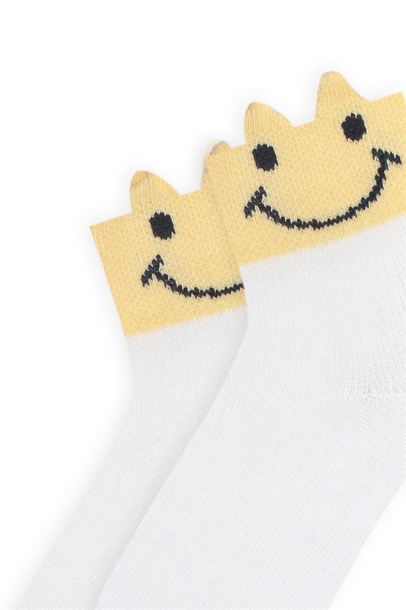 BROSS 3D FACE PATTERNED GIRLS BOOTIES SOCKS ASORTY