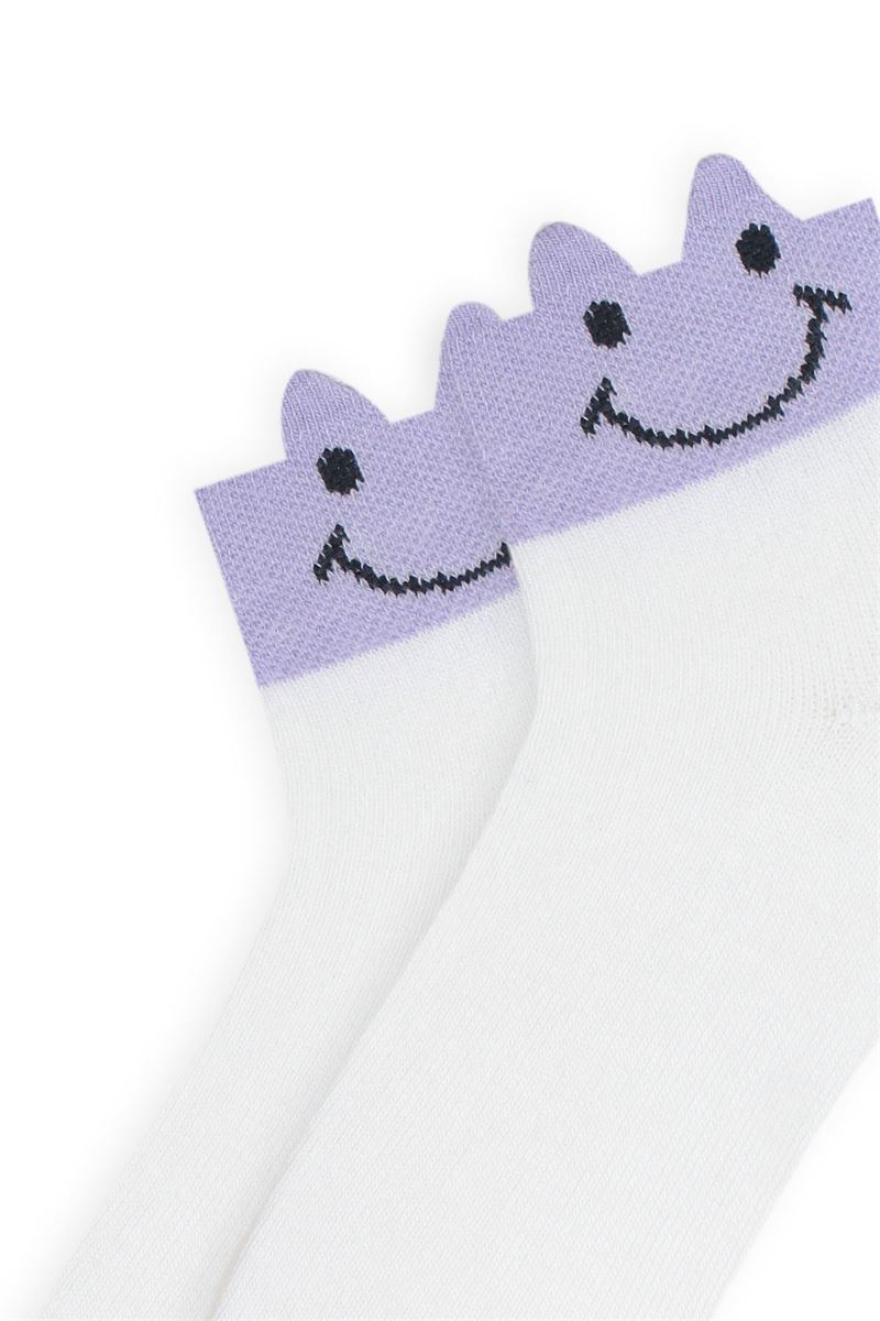 BROSS 3D FACE PATTERNED GIRLS BOOTIES SOCKS ASORTY
