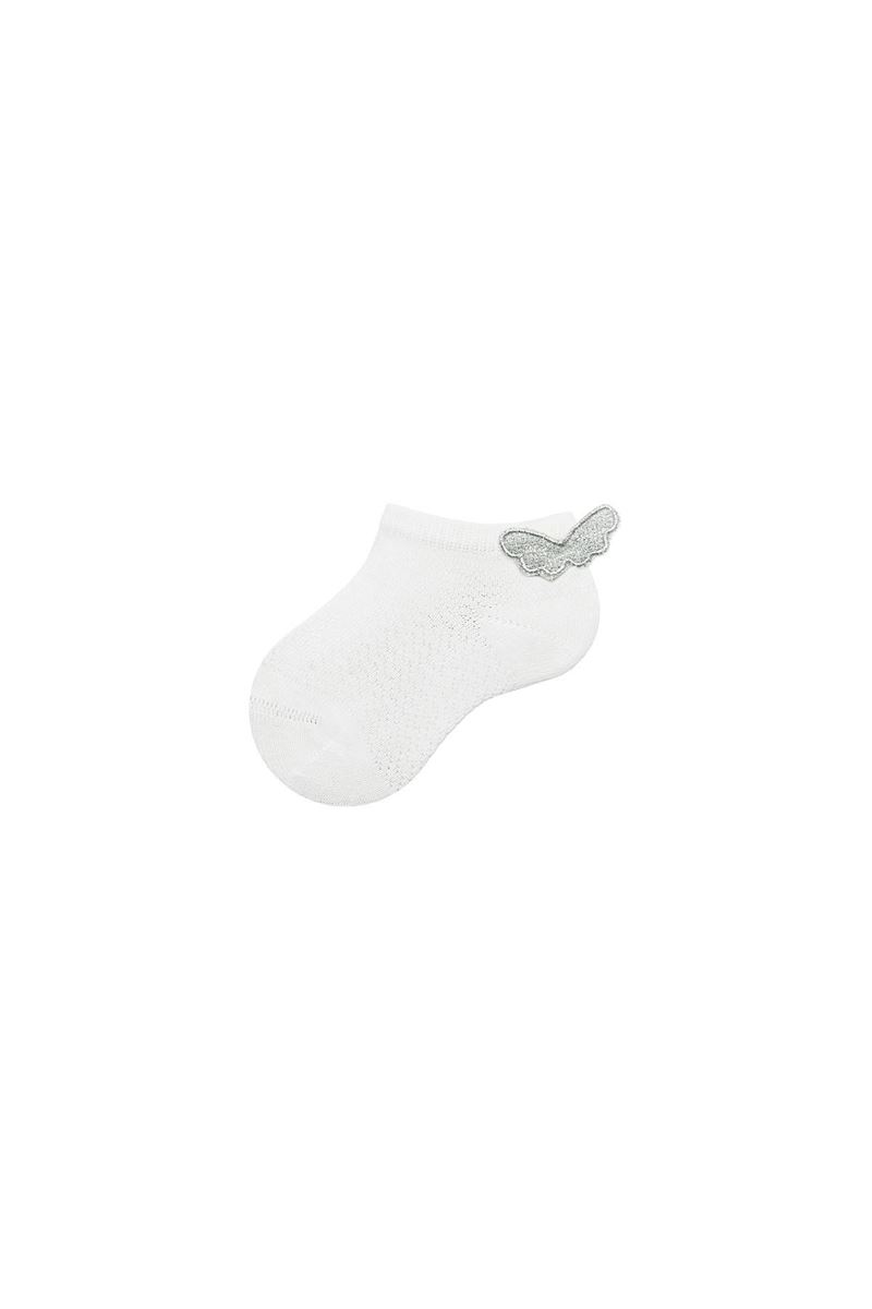 BROSS BABY GIRLS BOOTIES WITH  ACCESSORY WHITE