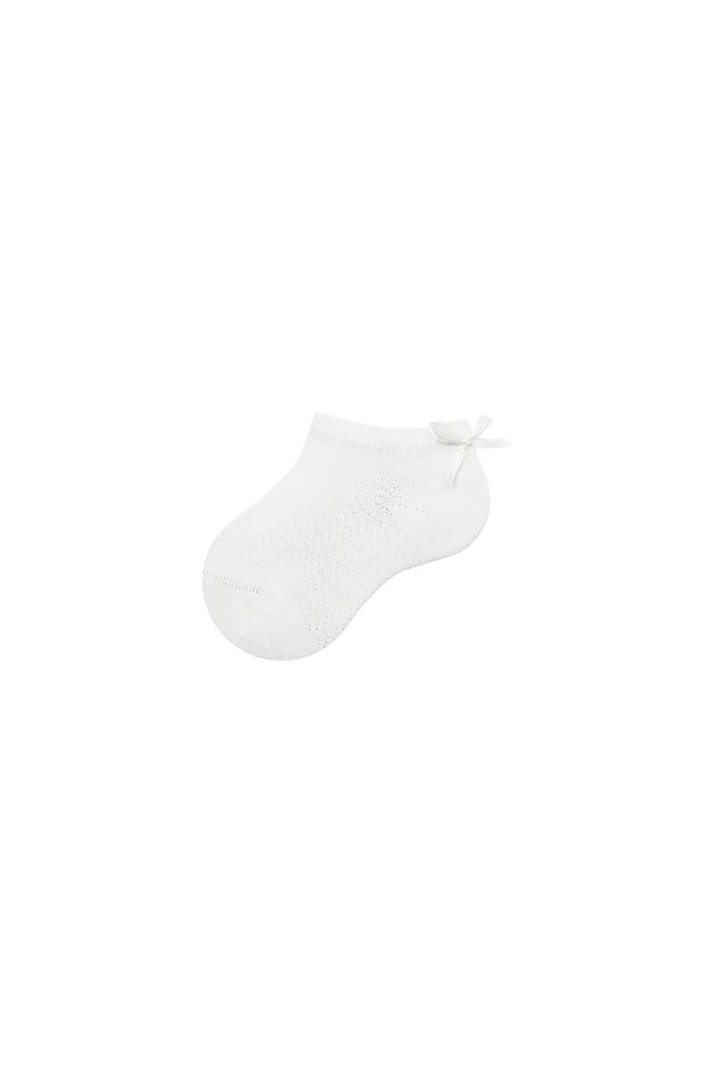 BROSS BABY GIRLS BOOTIES WITH  ACCESSORY WHITE