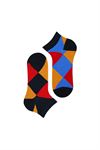 DIAMOND-SHAPED PATTERNED MEN BOOTIES SOCKS