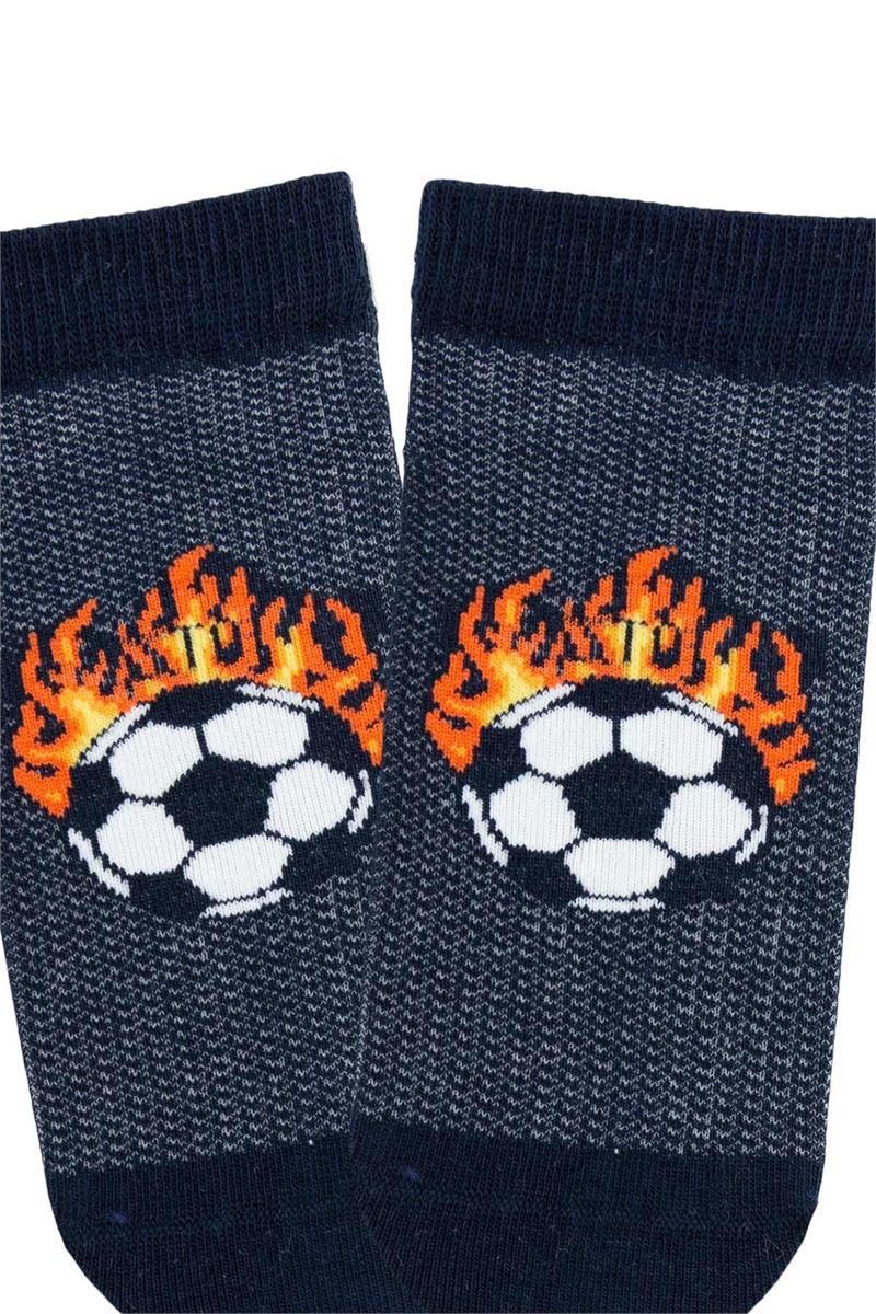 BROSS BOY ANKLE SOCKS BALL PATTERNED ASORTY