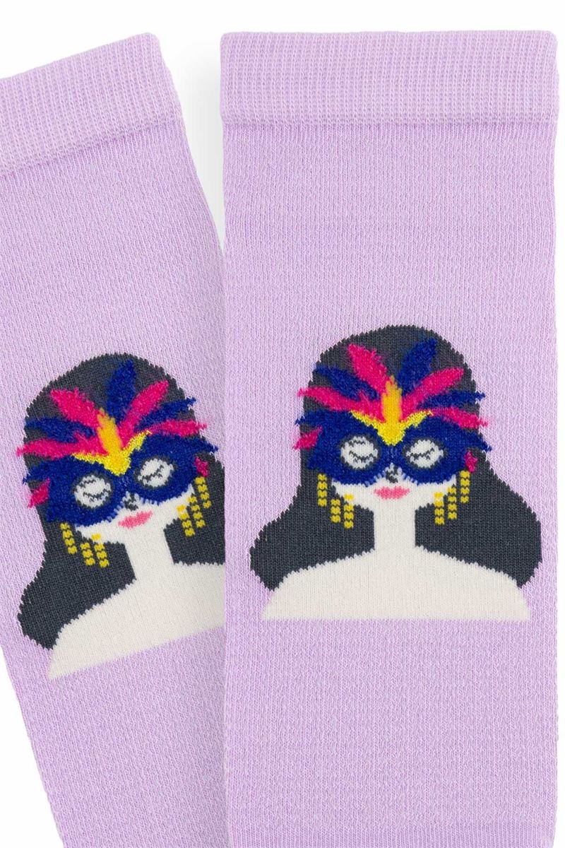 BROSS WOMAN ANKLE SOCKS CARNIVAL PATTERNED ASORTY
