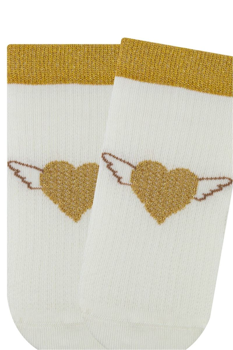 BROSS GIRL ANKLE SOCKS HEART PATTERNED ASORTY