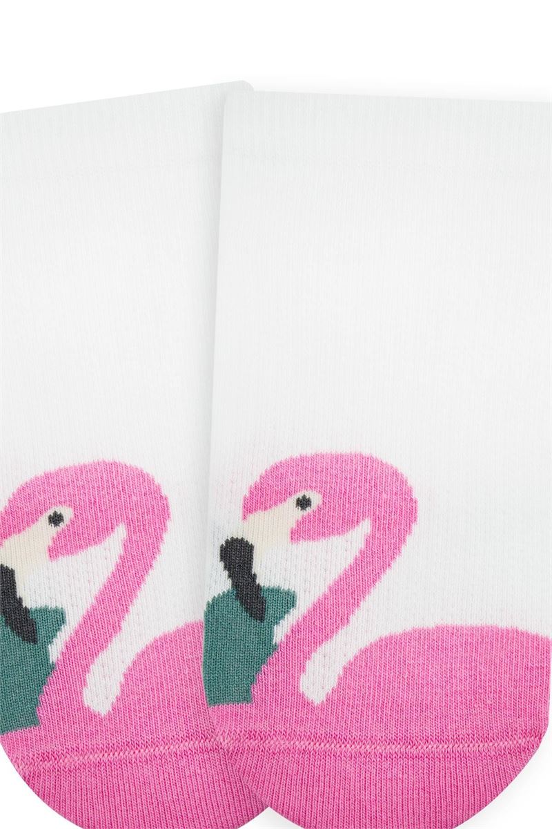 BROSS FLAMINGO PATTERN GIRL STEP SOCKS ASORTY